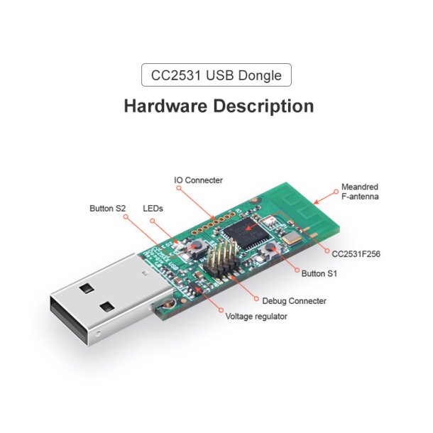 Adaptador USB Zigbee CC2531